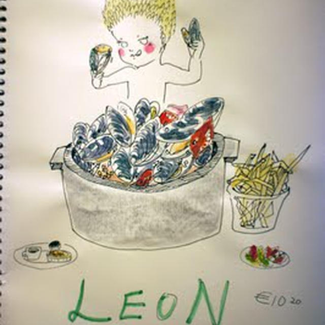 パリのLEONでムール貝祭り