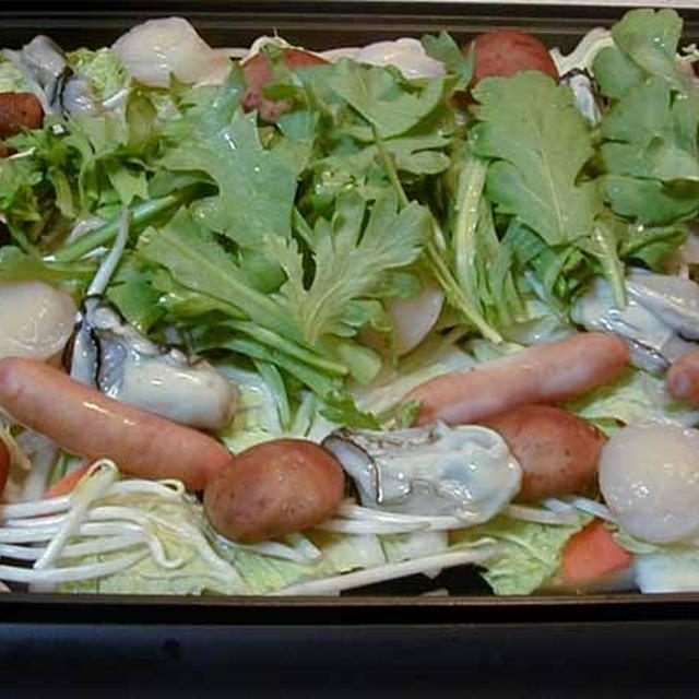 海鮮ホットプレート蒸し