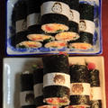 恵方巻き!海鮮&和風カラフル・鬼とお多福の焼き印で楽しく! by 雨降りお月rさん