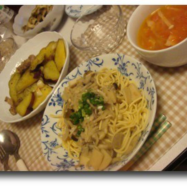 和風きのこスパをつくります。（調理編）