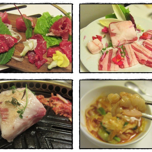 芳寿豚ヒレ刺と梅山豚サムギョプサル☆TEJI TOKYO 本店