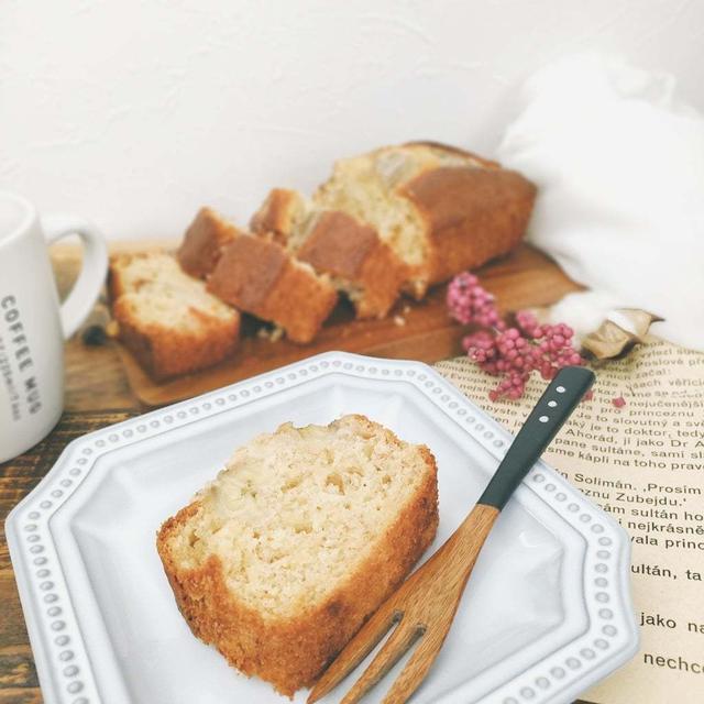 4歳の子どもも作れる♪バナナ米粉パウンドケーキ