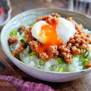 ♡レンジde5分♡至福のそぼろ丼♡【#ひき肉#簡単レシピ#時短#節約#お弁当】
