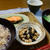 一人料理に戻ります。玄米小豆お粥