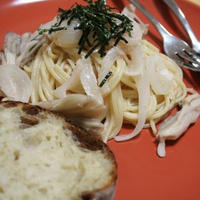 **　カロリー1/2　キノコたらこパスタ　　**