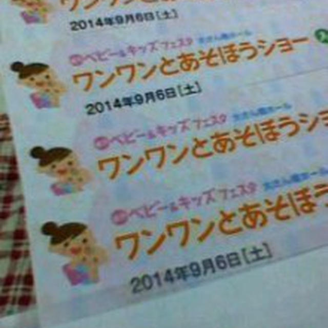 お届けもの！ワンワンのチケット