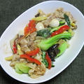 豚肉とチンゲン菜他の中華風炒めもの