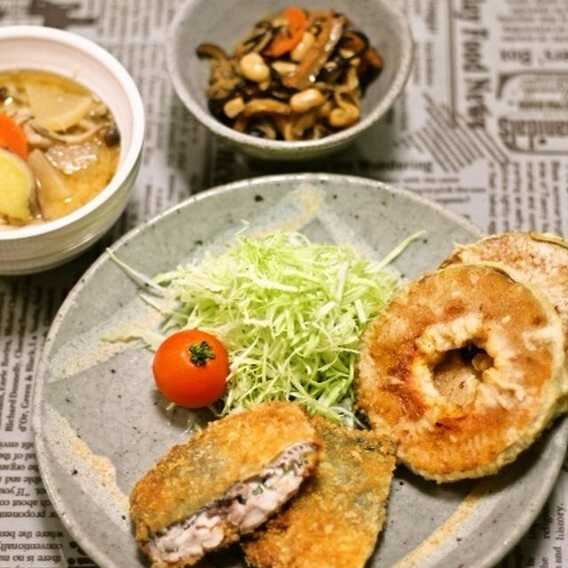 サバの味噌チーズフライ
