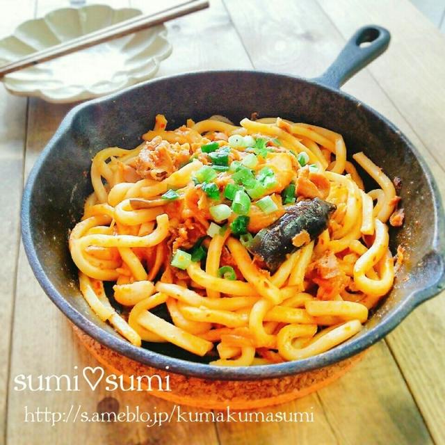 ニトスキで！豚キムチうどん