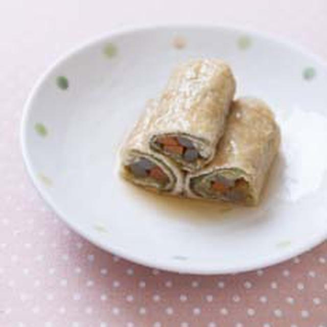 根菜の信田巻き