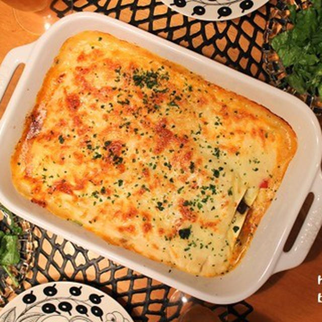 ストウブで『ラザニア』の夜ごはん。