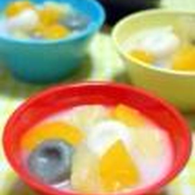 豆腐白玉でヘルシーデザート♪