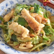 【ホルモンレシピ】母が唸った！！ホルモン入り焼きうどんの作り方
