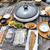 お子様プール出してバルコニーでBBQ。熱中症予防にはきゅうりも。
