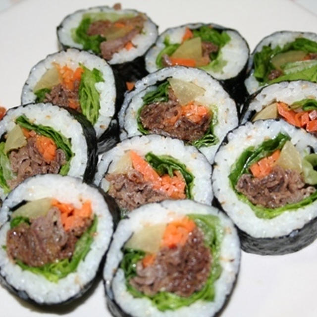 美味しい！ブルゴギキムバプ（불고기김밥）　