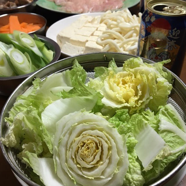 花金夜ご飯は、鶏しゃぶ 笑笑