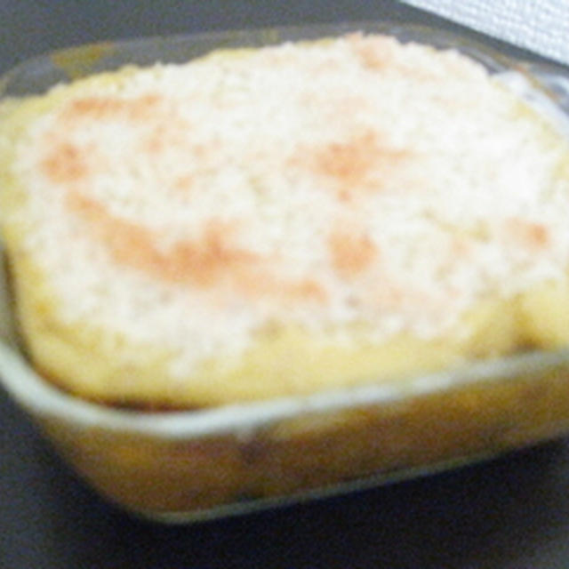 かぼちゃとあわのグラタン
