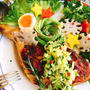 ローズマリーチキンの野菜ソース添え