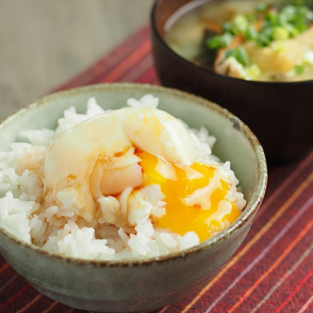 温玉卵かけご飯、15分で作れる自家製温泉卵