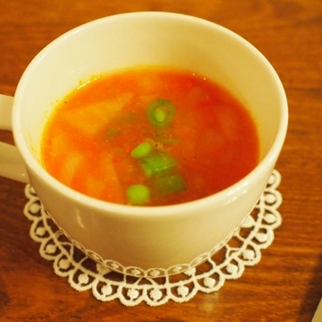 ブラウンマルチクイック☆クリスマスの朝のトマトスープ