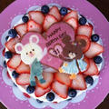 くまの学校♡デコケーキ♡チョコプレート by manaママさん