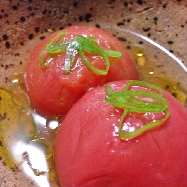 トマト白だし漬けと玉ねぎマリネ