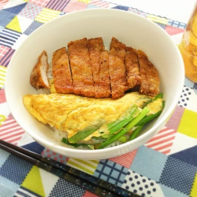 ガツガツたべちゃう！豚唐ねぎ玉丼