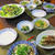 今宵の食卓～肉巻きオクラ、“白だし塩きのこ”と豆腐のとろ煮