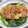 ホウレン草とオニオンソースの『ポークステーキ丼』
