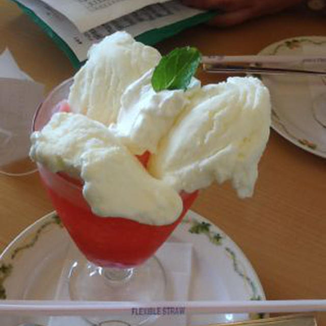 贅沢なクリームソーダ