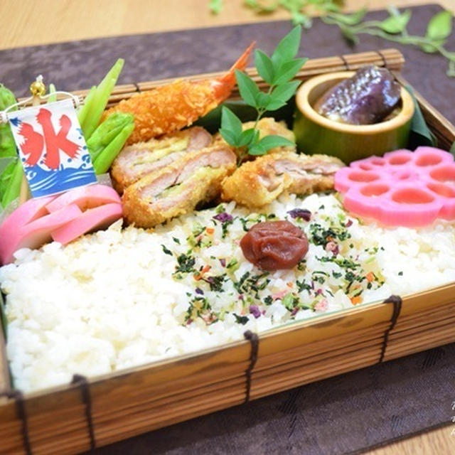 紫蘇チーズヒレカツのお弁当★8月31日(金)