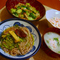 せり蕎麦＆山芋スープ