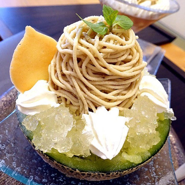 「和栗や」の夏モンブラン「もももんぶらん」「メロンモンブラン」