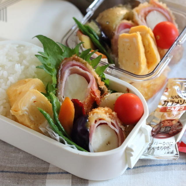 エリンギベーコン巻きのフライ弁当｜おすすめの弁当おかずカップ（耐油・耐水・耐熱に優れていてコスパ抜群）