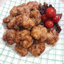醤油マヨの豚こまボール唐揚げ（プチトマト）（時短）