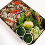 ほうれん草の海苔巻き・ひじきご飯お弁当＆干し野菜♪