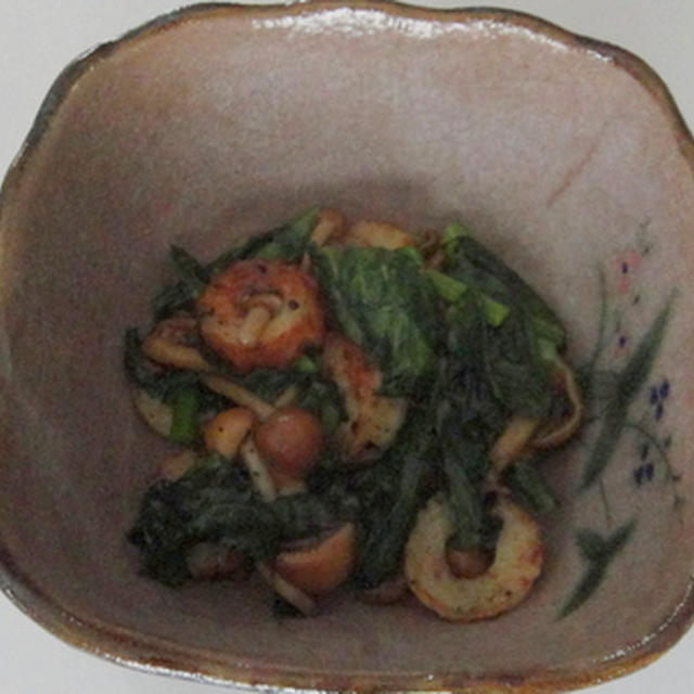 なばなとなめこの胡麻和え★★★