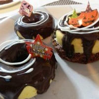 かぼちゃと紫いものハロウィンムース