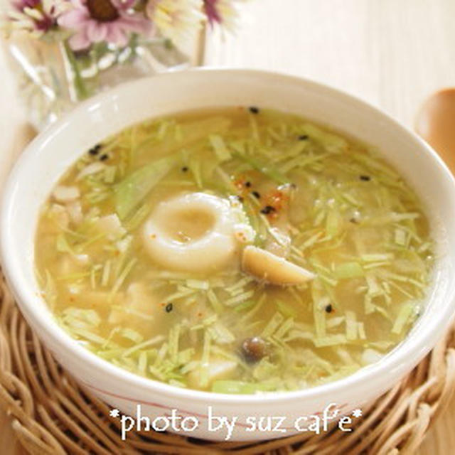 豆乳白玉をお味噌汁へ。。。
