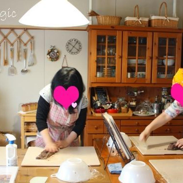 夢はパン職人❤Magicコース☆サフォークさんのカフェオレクリームぱん
