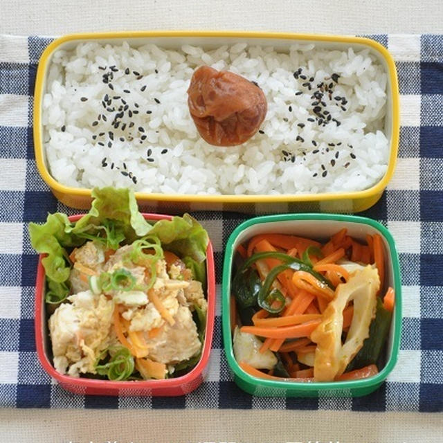 節約＊時短　豆腐ちゃんぷる弁当