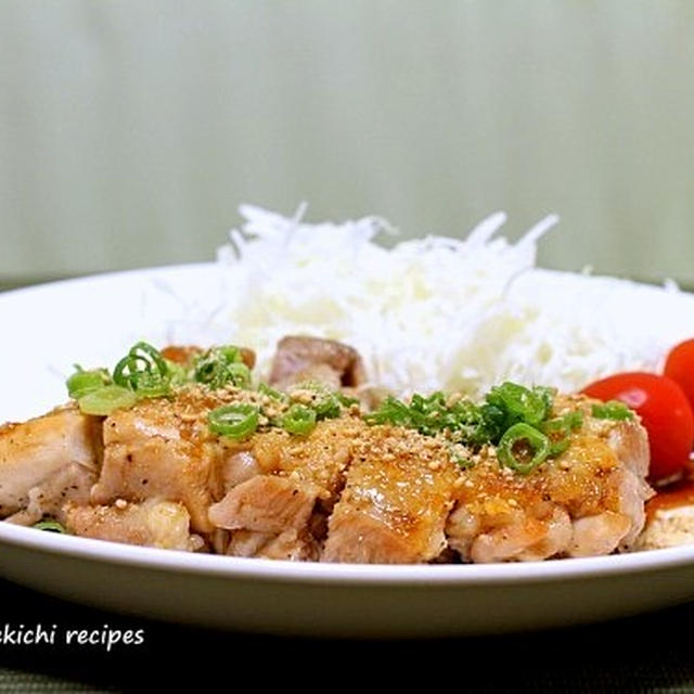 ふんわり「鶏肉の生姜ソース焼き」＆焼き茄子では無く「炒め茄子」