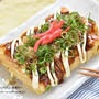 夏休みのお昼ごはんが５分でできる！！竹輪とチーズの四角いお好み焼き