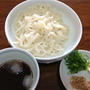 朝の麺は「ざるうどん」