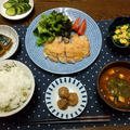 【晩ごはん】春の味覚♪豆ごはんとほろニガ菜の花を食べやすく！