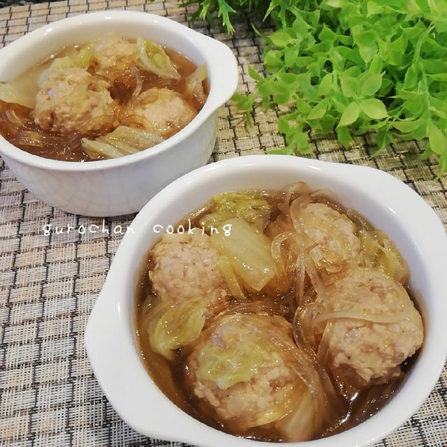 だし不要!!鶏だんごの春雨スープ