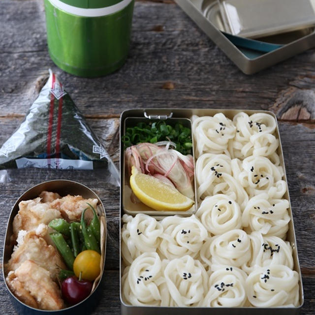 【のびも気にならないさらっと稲庭風冷やしうどんのお弁当】
