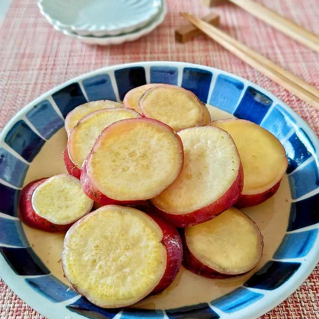 【レンジでサツマイモの煮物】レンジで手軽に美味しい！