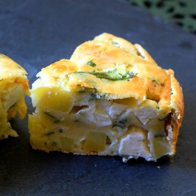 白チーズとポテトのケーキ。