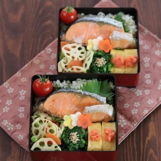 月曜鮭弁(‘◇’)ゞ♪